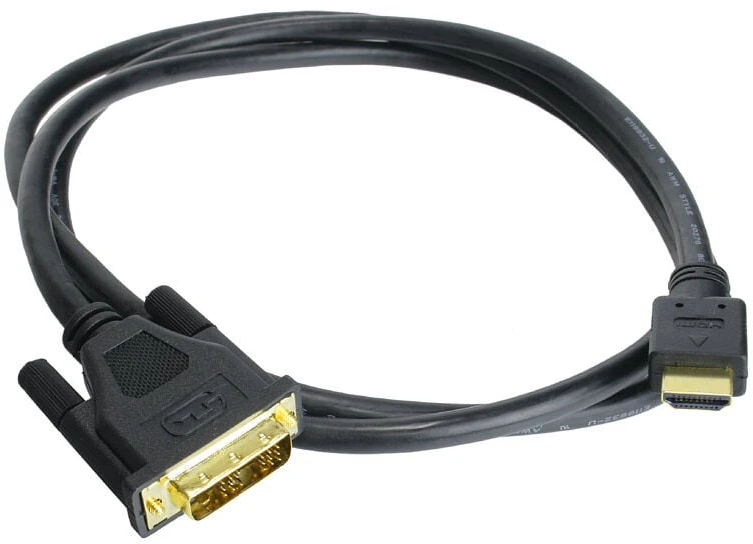 „InLine HDMI“ į DVI adapterio kabelis, didelio greičio, juodas - 1 m