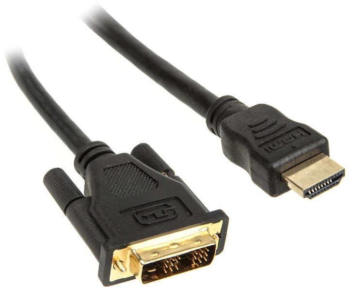 Kabelis InLine HDMI - DVI-D 0.5m juoda (17659P)