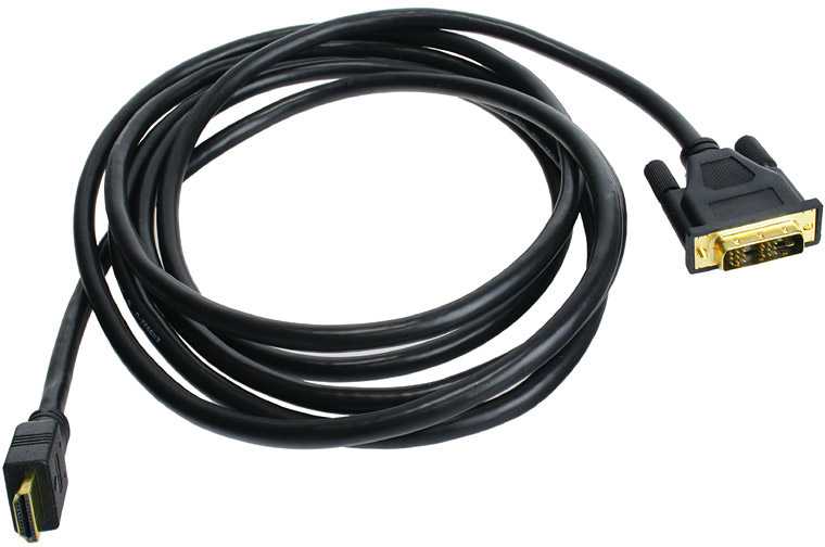 InLine HDMI į DVI adapterio kabelis didelės spartos, juodas - 3 m