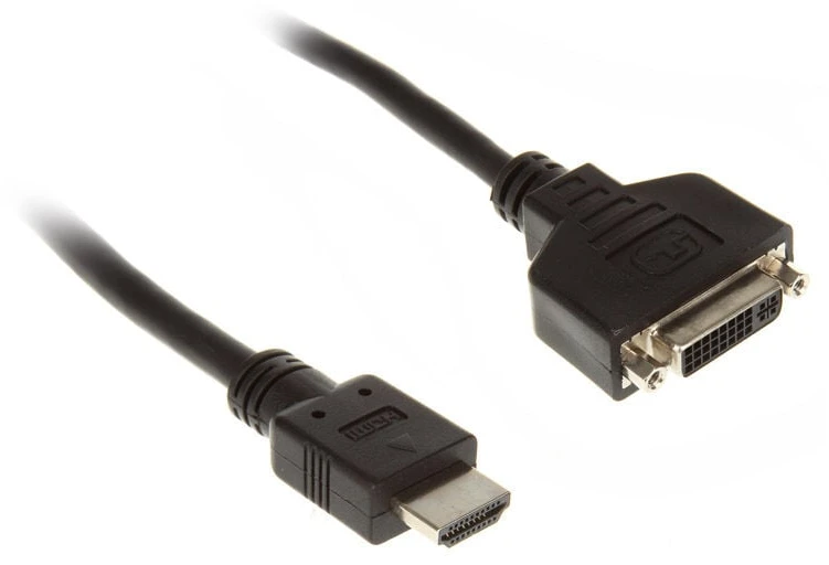 Adapteris AV InLine HDMI - DVI-I juoda (17670I)
