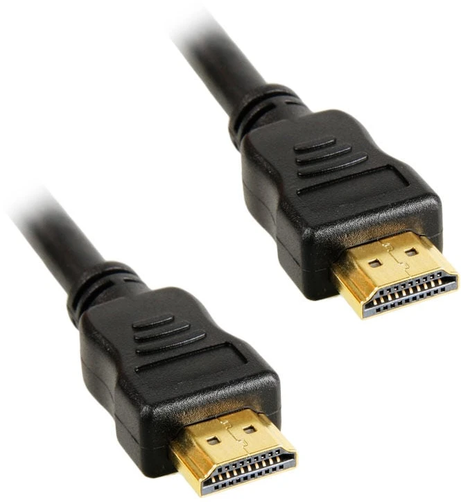 Inline Didelės spartos HDMI kabelis su Ethernet jungtimi, juodas - 5 m