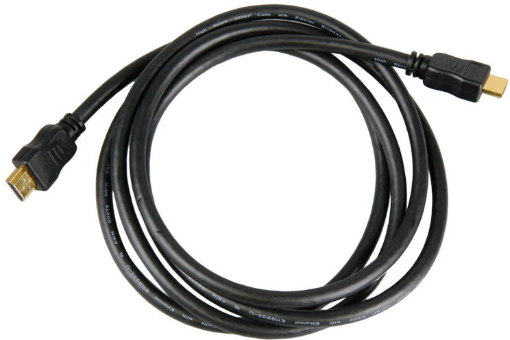 Inline Didelės spartos HDMI kabelis su Ethernet jungtimi, juodas - 2 m