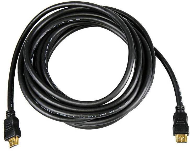 Inline Didelės spartos HDMI kabelis su Ethernet jungtimi, juodas - 5 m