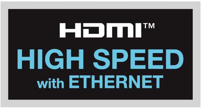 Inline Didelės spartos HDMI kabelis su Ethernet jungtimi, juodas - 3 m