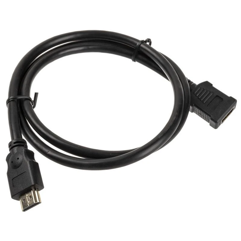 InLine HDMI Extension Plug / Socket, juodas – 1m