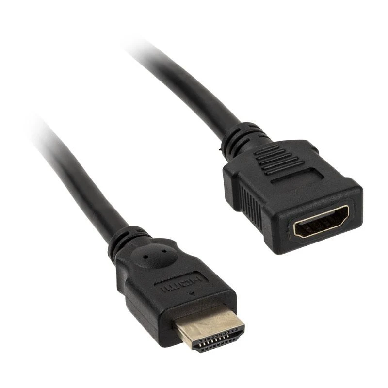 InLine HDMI Extension Plug / Socket, juodas – 1m