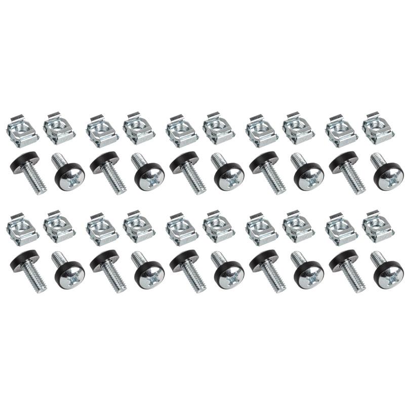 InLine cage nut set M6, 20 pieces