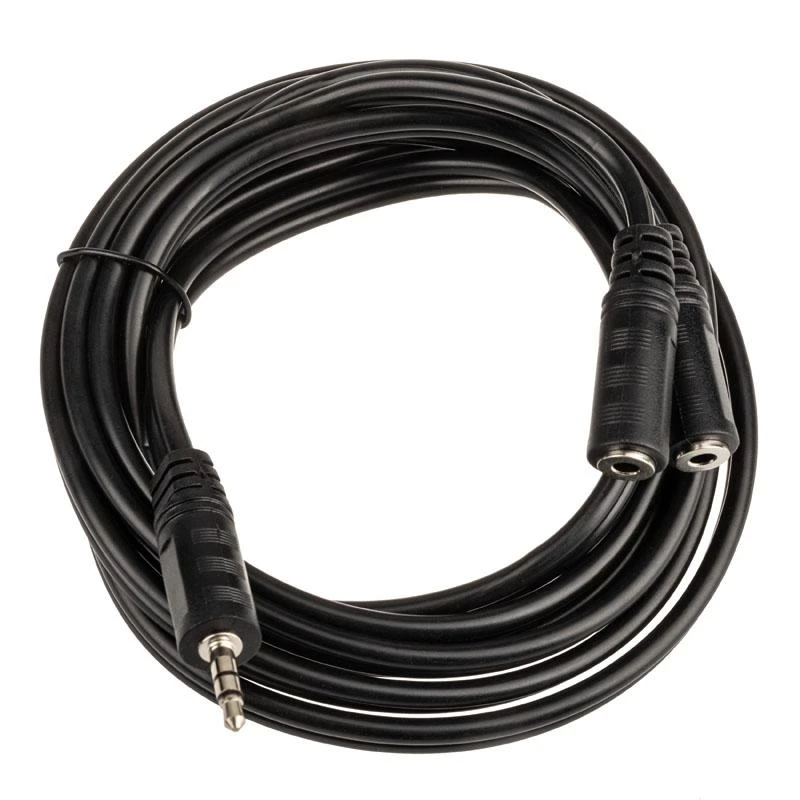 InLine jack Y kabelis, 3,5 mm lizdo kištukas, 3,5 mm lizdas - 2 m