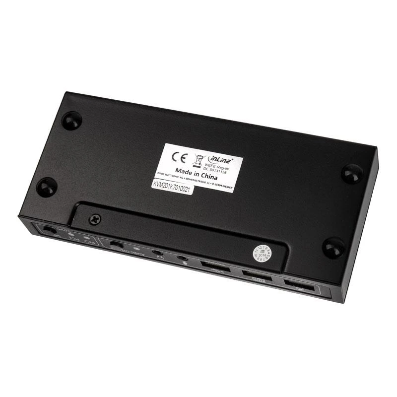 InLine KVM jungiklis, 2 krypčių HDMI 4K2K su garsu