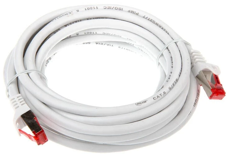 InLine Patch kabelis Cat.6, S/FTP (PiMf), 250MHz, baltos spalvos - 5m