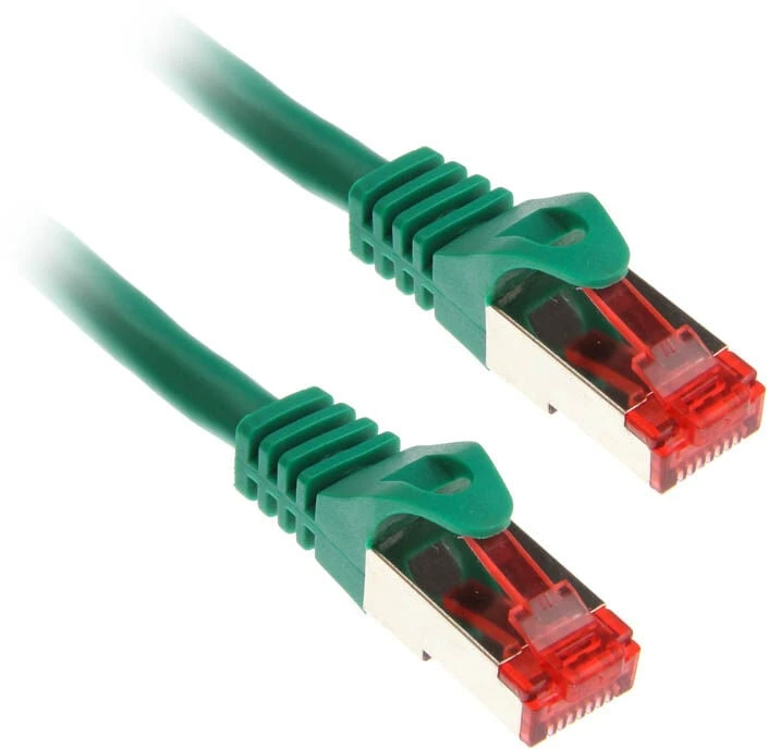 InLine Patchcord, Cat.6, S/FTP, 1m, žalia (76411G)