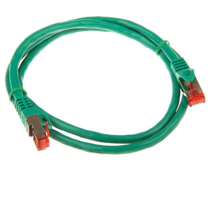 InLine patch cable Cat.6, S/FTP (PiMf), 250MHz, žalias - 1m
