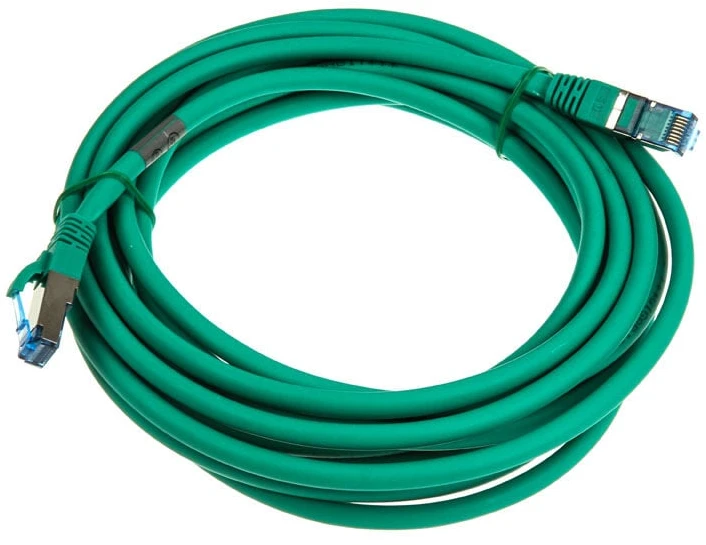 InLine Patch kabelis Cat.6A, S/FTP (PiMf), 500MHz, žalios spalvos – 5m