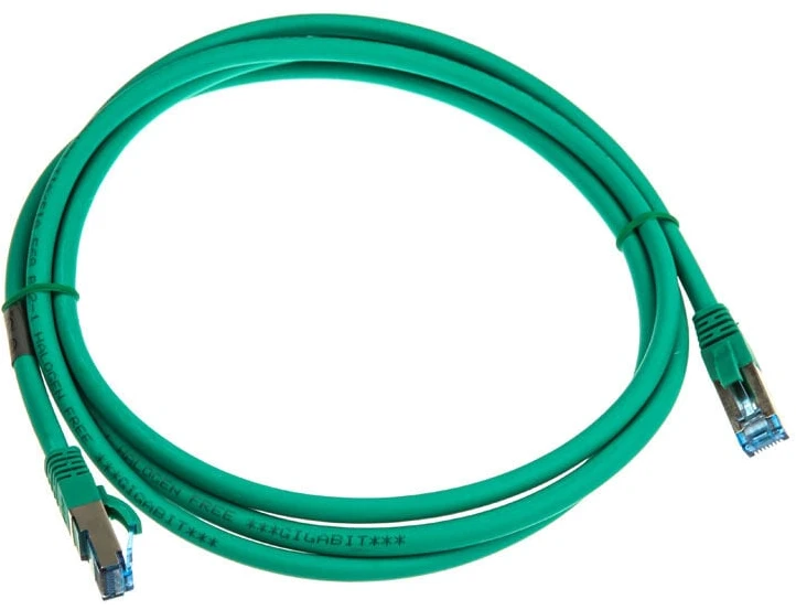 InLine Patch kabelis Cat.6A, S/FTP (PiMf), 500 MHz, žalios spalvos – 2 m
