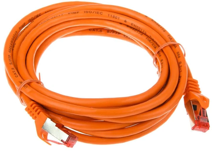 InLine Komutacinis kabelis Cat.6, S/FTP (PiMf), 250MHz, oranžinis – 3m