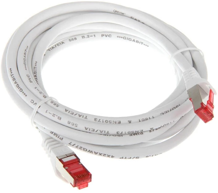InLine Patch kabelis Cat.6, S/FTP (PiMf), 250MHz, baltos spalvos – 3m