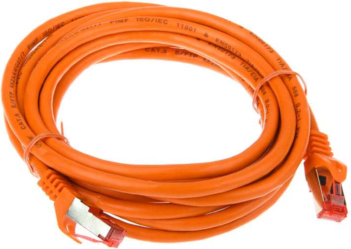 InLine Komutacinis kabelis Cat.6, S/FTP (PiMf), 250MHz, oranžinis – 3m