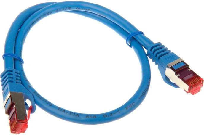 InLine patch kabelis Cat.6, S/FTP (PiMf), 250MHz, mėlynas - 0,5m