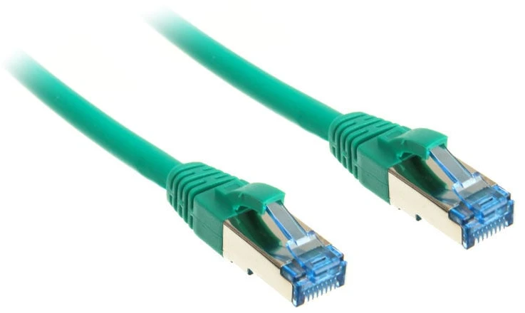 InLine Komutacinis kabelis Cat.6A, S/FTP (PiMf), 500MHz, žalias - 3m