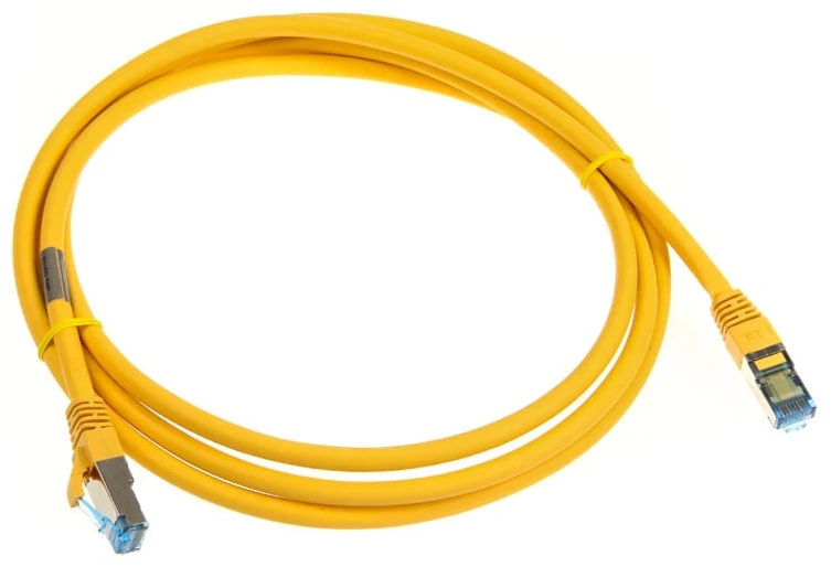 InLine Patch kabelis Cat.6A, S/FTP (PiMf), 500MHz, geltonos spalvos – 2m