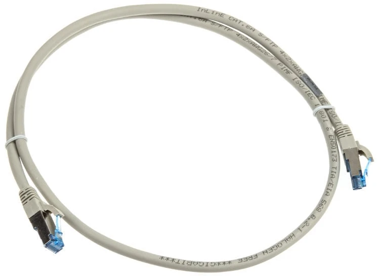 InLine Patch kabelis Cat.6A, S/FTP (PiMf), 500MHz, pilka – 1 m