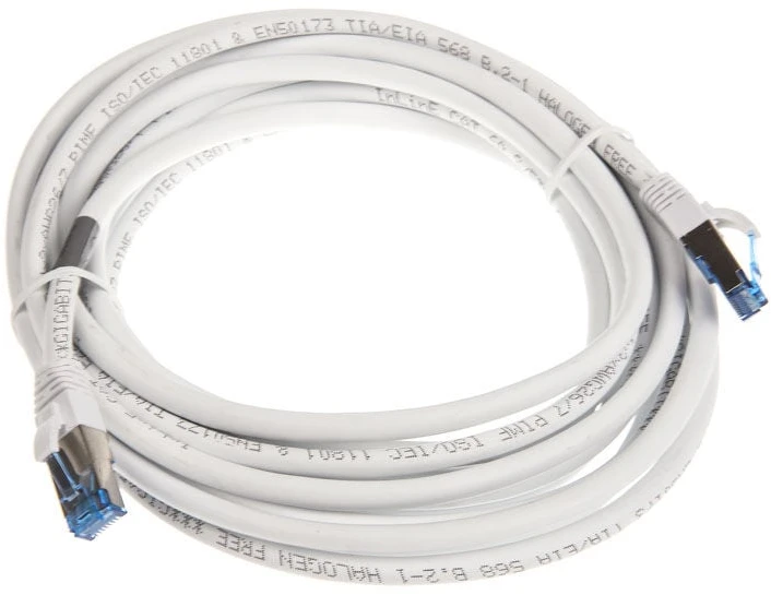 InLine Patch kabelis Cat.6A, S/FTP (PiMf), 500MHz, baltos spalvos - 5m