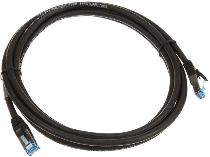 InLine Komutacinis kabelis Cat.6A, S/FTP (PiMf), 500MHz, juodas – 3m