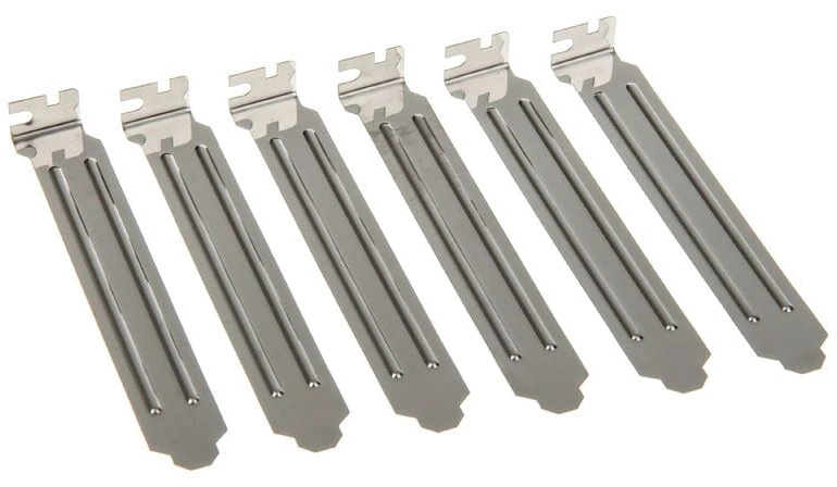 InLine PCI Slotblech 6er-Pack – sidabrinis