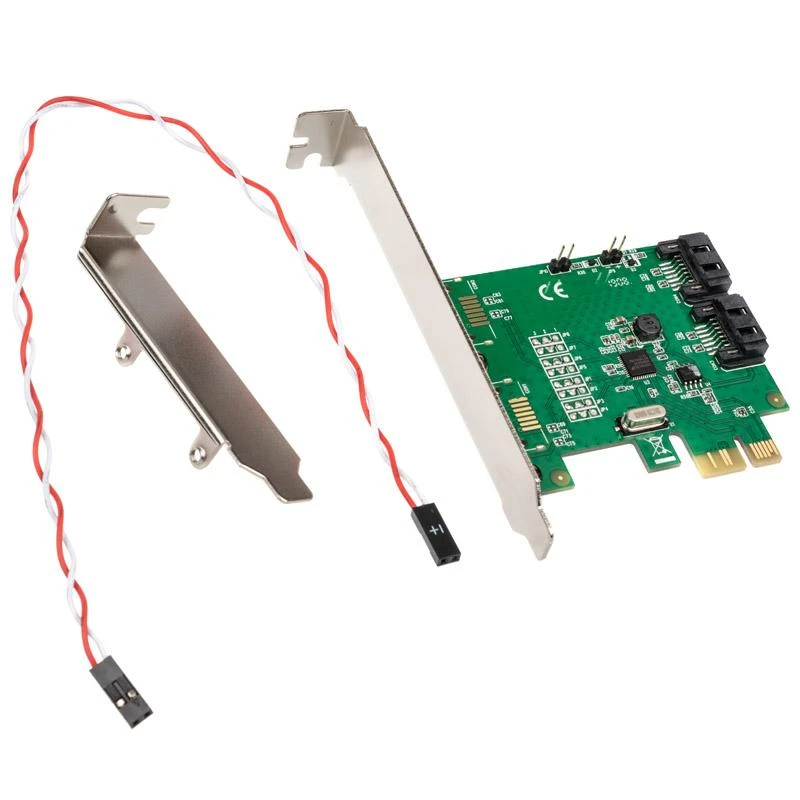 InLine RAID valdiklis PCIe x1, skirtas 2x SATA 6G, su LP lizdo laikikliu