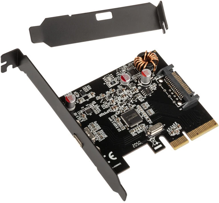 Kontroler InLine® sąsajos kortelė, USB 3.2 Gen.2x2, 1x USB Type-C, įsk. žemo profilio lizdo laikiklis, PCIe x4