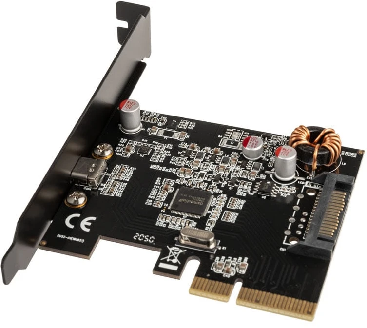 Kontroler InLine® sąsajos kortelė, USB 3.2 Gen.2x2, 1x USB Type-C, įsk. žemo profilio lizdo laikiklis, PCIe x4