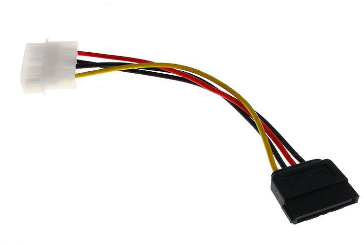InLine SATA maitinimo adapterio laidas su 4 kontaktų Molex - 15 cm