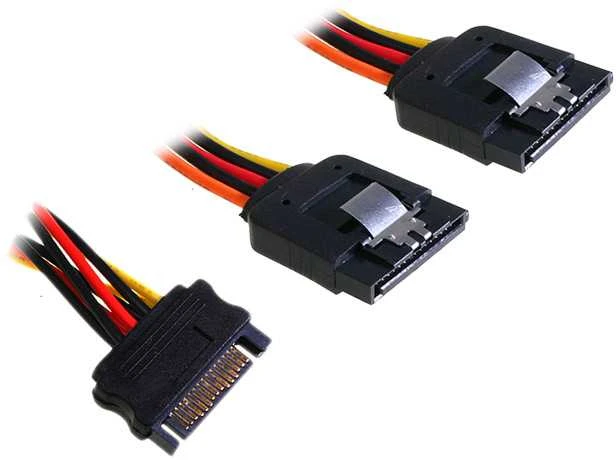 InLine SATA Power Y kabelis SATA Latch - 0,15 m