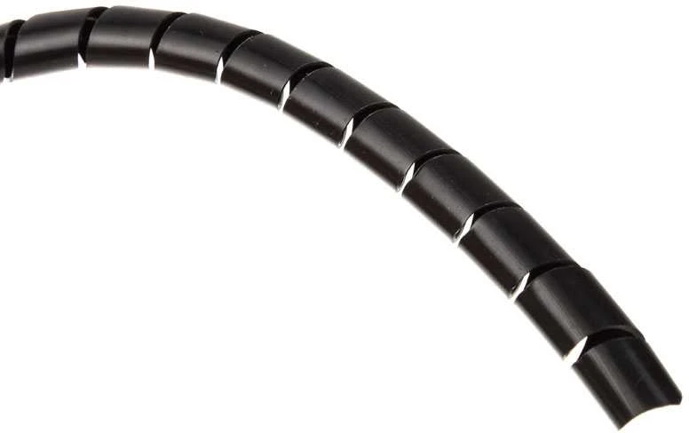 Spiralinė kabelio įvorė „InLine“, juoda - 10 mm x 10 m
