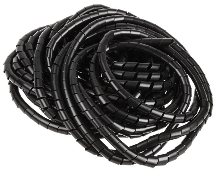 Spiralinė kabelio įvorė „InLine“, juoda - 10 mm x 10 m