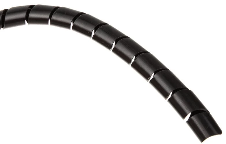 Spiralinė kabelio įvorė „InLine“, juoda - 10 mm x 10 m