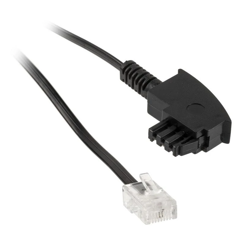InLine TAE-F kabelis skirtas DSL maršrutizatoriui, TAE-F jungtis prie RJ45 8P2C - 15m