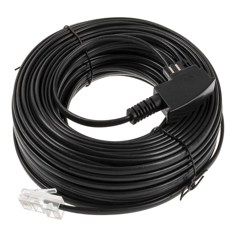 InLine TAE-F kabelis DSL maršrutizatoriui, TAE-F kištukas prie RJ45 8P2C - 20m