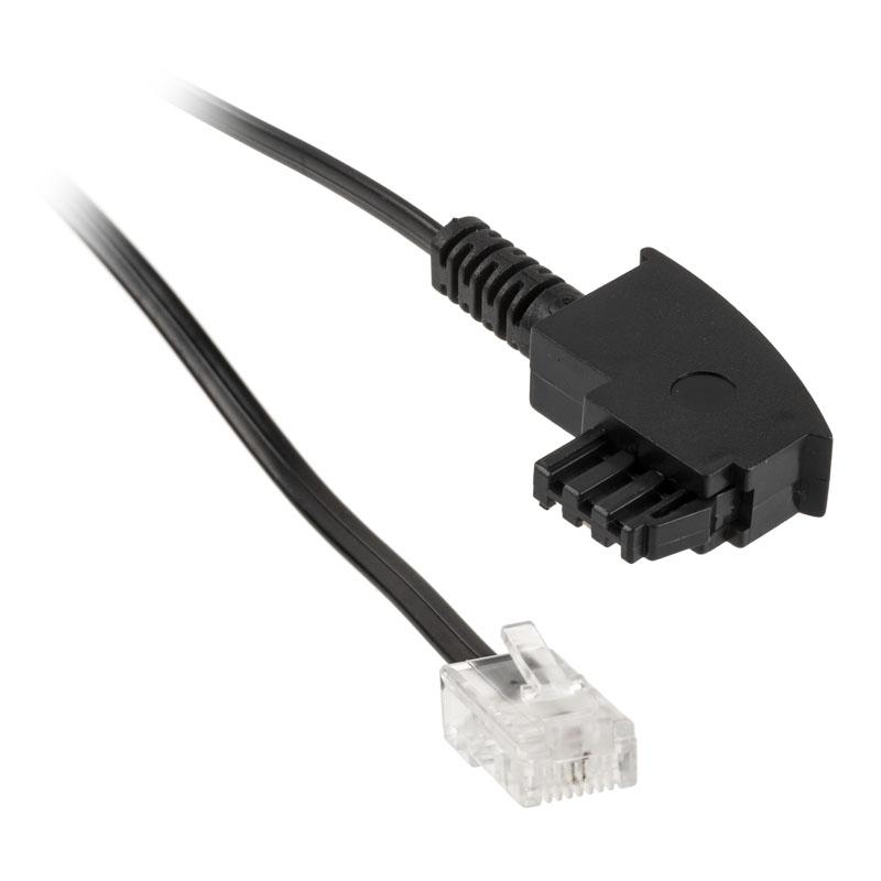 InLine TAE-F kabelis DSL maršrutizatoriui, TAE-F kištukas prie RJ45 8P2C - 20m