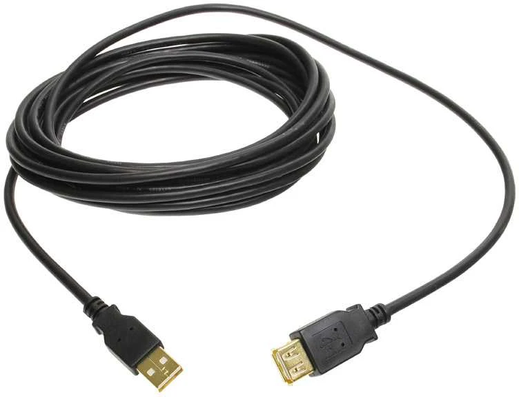 InLine USB 2.0 plėtinys, paauksuoti kontaktai - 5m