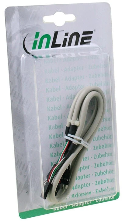Inline Įmontuotas vidinis USB 2.0 prailginimo kabelis, 2 x 30 cm