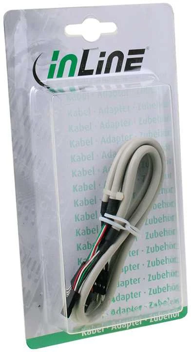 Inline Įmontuotas vidinis USB 2.0 prailginimo kabelis, 2 x 30 cm
