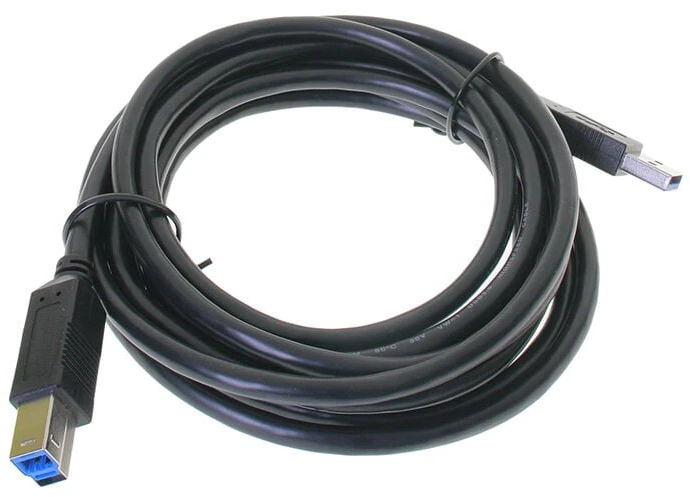 USB 3.0 laidas „InLine“, A–B, juodas – 3 m