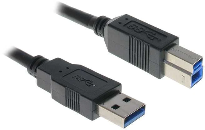 USB 3.0 laidas „InLine“, A–B, juodas – 3 m