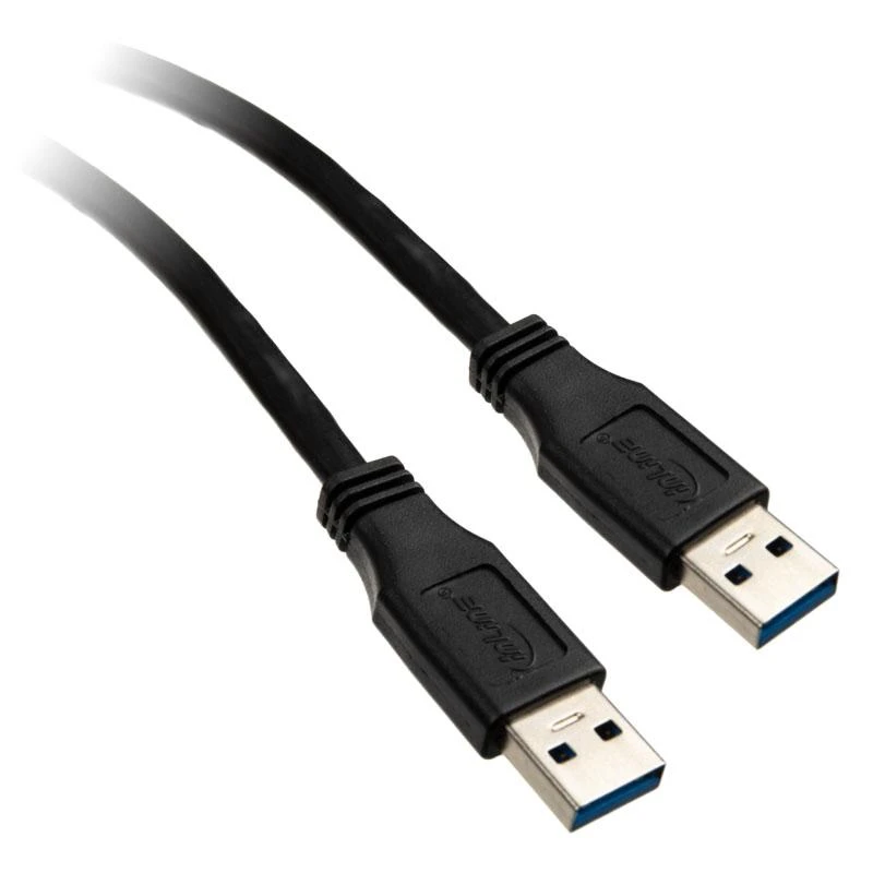 InLine USB 3.0 kabelis, nuo A iki A, juodas - 5m