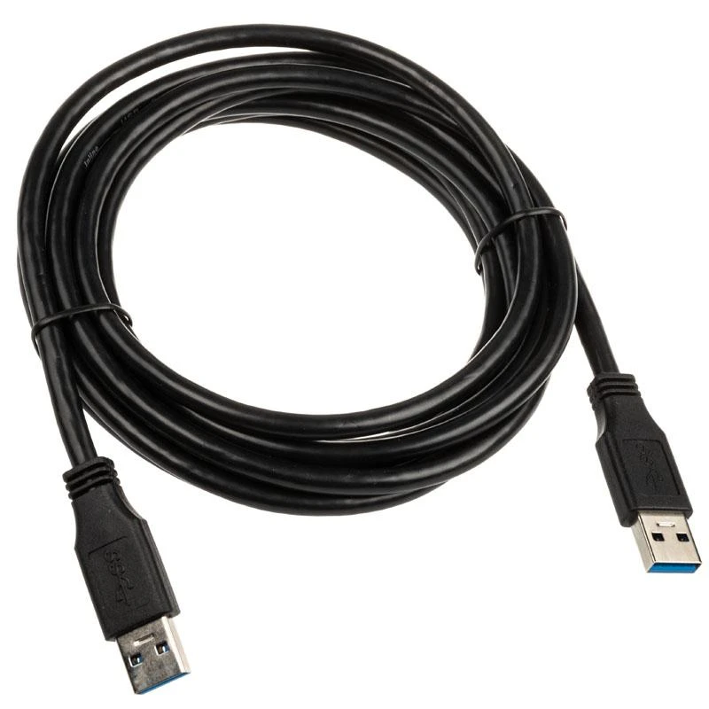 InLine USB 3.0 kabelis, nuo A iki A, juodas - 3m