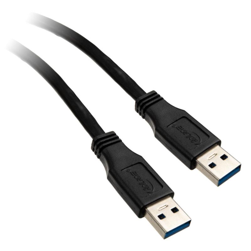 InLine USB 3.0 kabelis, nuo A iki A, juodas - 2m