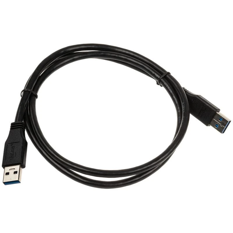 InLine USB 3.0 kabelis, nuo A iki A, juodas - 1m