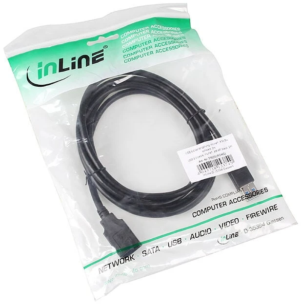 Inline Įmontuojamas USB 3.0 prailgintuvas – 2 m