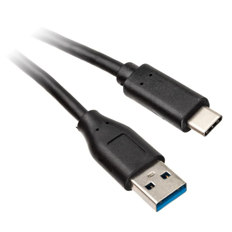 Inline USB 3.2 Gen.2 kabelis, C tipo į A tipo kištuką/kištuką, juodas – 1,5 m